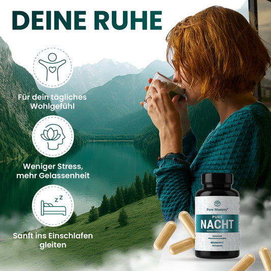 Pure Mastery® - Pure Nacht Nährstoffkomplex mit Melatonin