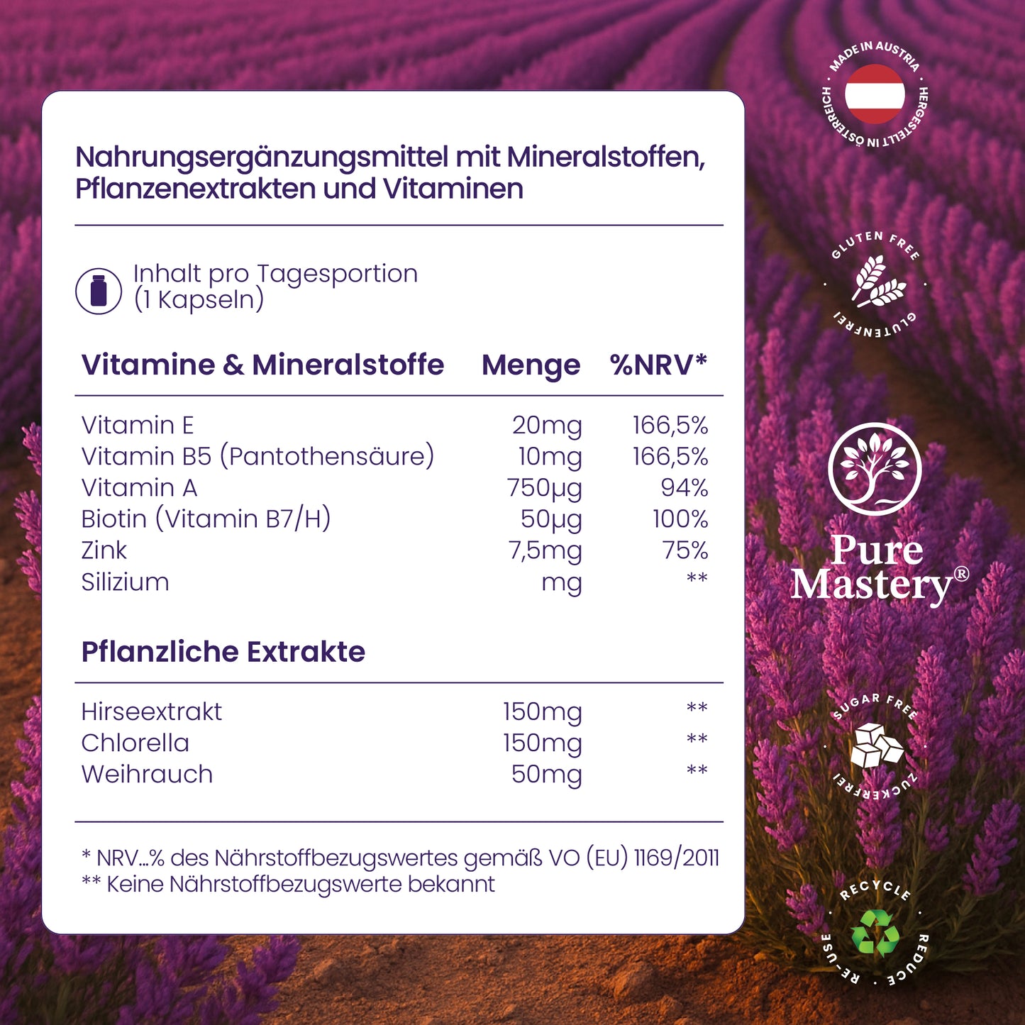 Pure Mastery® - Pure Glanz Nährstoffkomplex mit Biotin