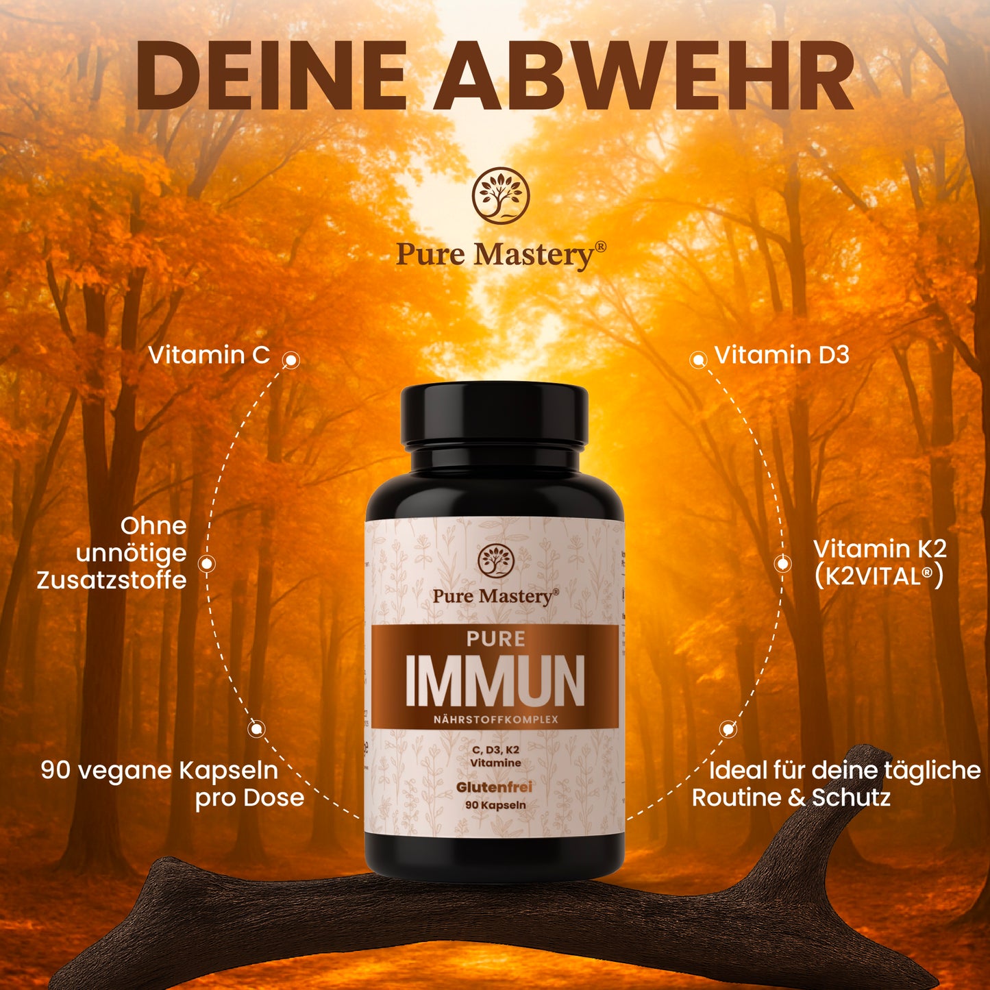 Pure Mastery® - Pure Immun Nährstoffkomplex mit Vitamine