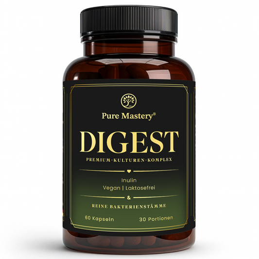 Pure DIGEST Premium - Probiotika Kapseln mit 10 Bakterienstämmen & Inulin für eine gesunde Darmflora | Pure Mastery®