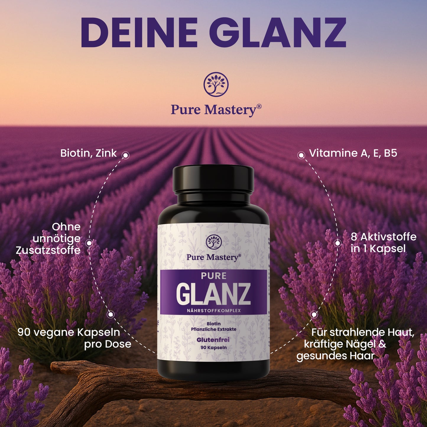 Pure Mastery® - Pure Glanz Nährstoffkomplex mit Biotin